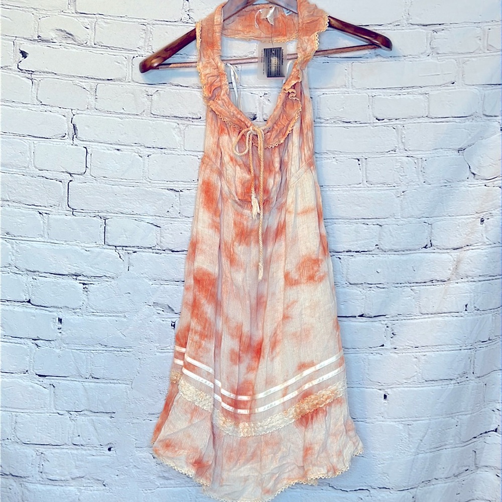 Miss Me Tye-Dye Halter-Style Dress Size Medium Brand New W/Tags